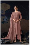 Calyn 3132 By Ganga Cotton Satin Printed Embroidery Dress Material Online Wholesale